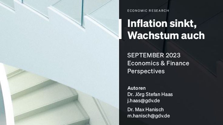 Economics & Finance Perspectives 09/2023: Inflation sinkt, Wachstum auch