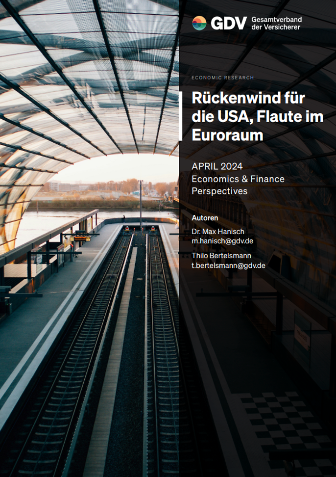 Economics & Finance Perspectives 04/2024: Rückenwind für die USA, Flaute im Euroraum (© GDV)