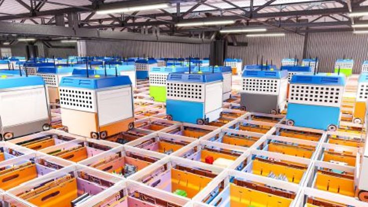 Automatische Lagersysteme – Herausforderungen für den Brandschutz (© GDV / tiero stock.adobe.com)