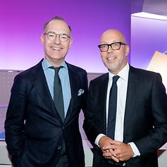 Oliver Bäte, Vorstandsvorsitzender der Allianz, und GDV-Hauptgeschäftsführer Jörg Asmussen (© GDV / Christian Kruppa)