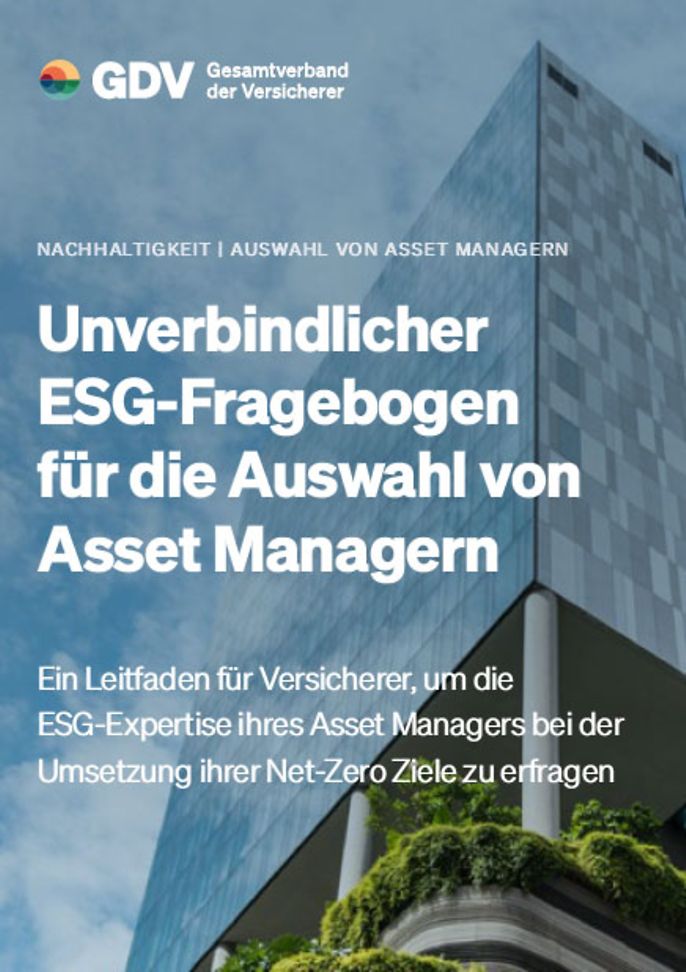 Unverbindlicher ESG-Fragebogen für die Auswahl von Asset Managern (© unsplash)