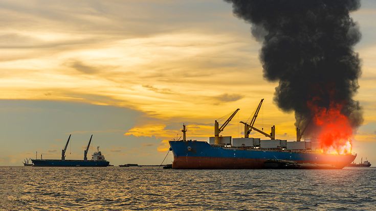 Brände auf See: Größtes Risiko bei Großschäden in der Schifffahrt (© surasak petchang / gettyimages)